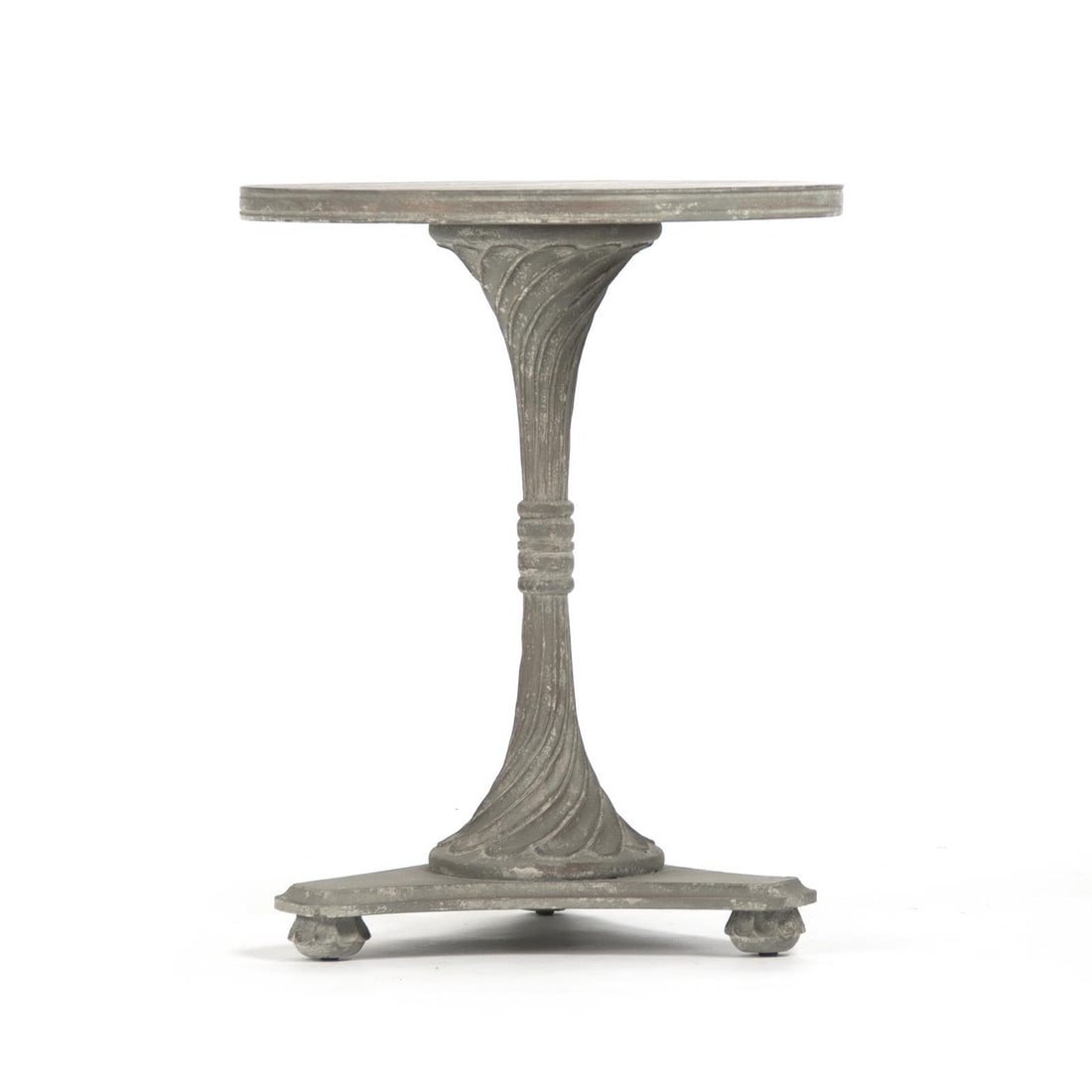 Zentique Merle Charcoal Side Table English Traditional Style (1 of 5)