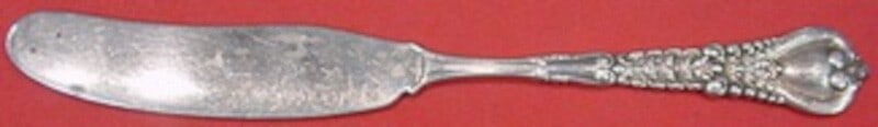 Tiffany & Co Florentine Sterling Silver Butter Spreader 5 7/8": Tiffany & Co Florentine Sterling Silver Butter Spreader 5 7/8" This exquisite butter spreader from Tiffany & Co. features the elegant Florentine pattern, crafted from high-quality sterling silver. Mea