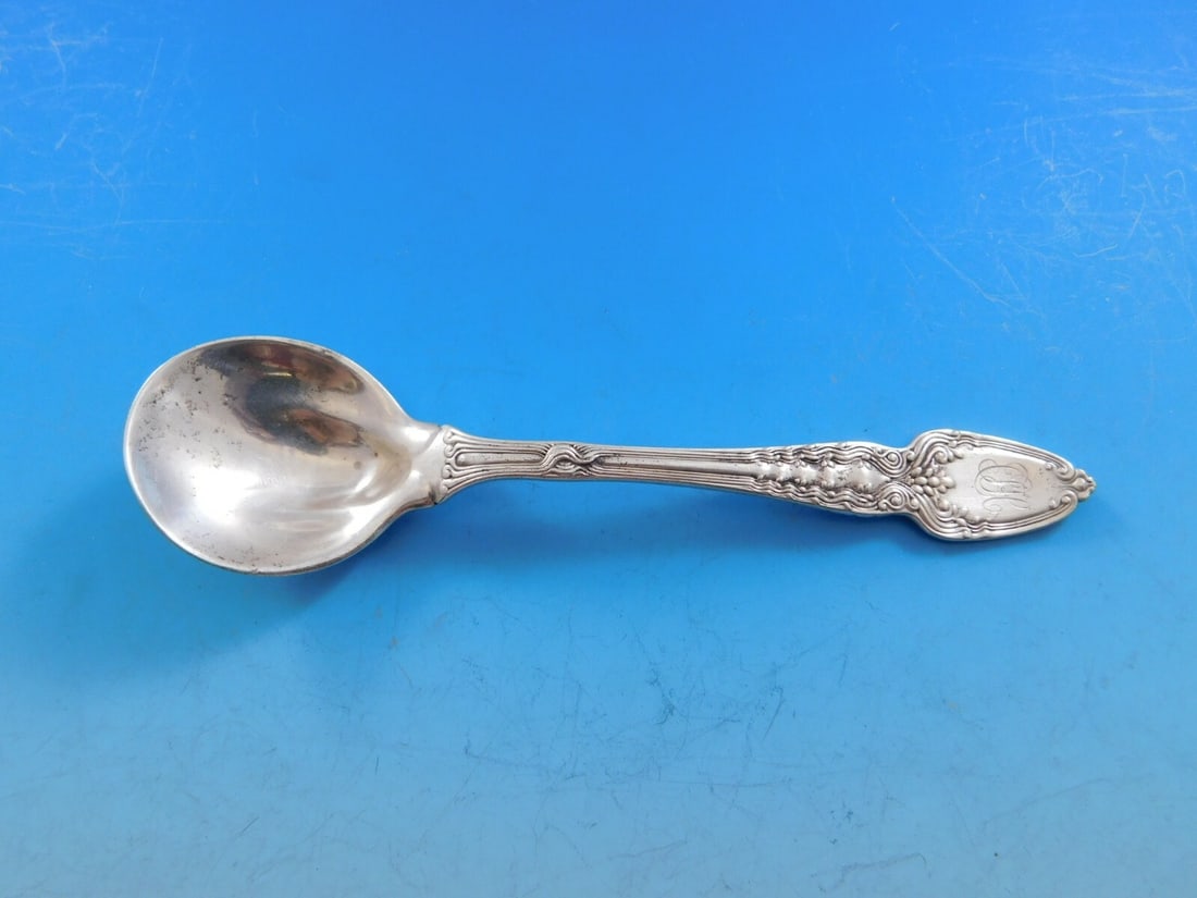 Tiffany & Co. Broom Corn Sterling Silver Sherbet Spoon 5.5 inches (1 of 4)