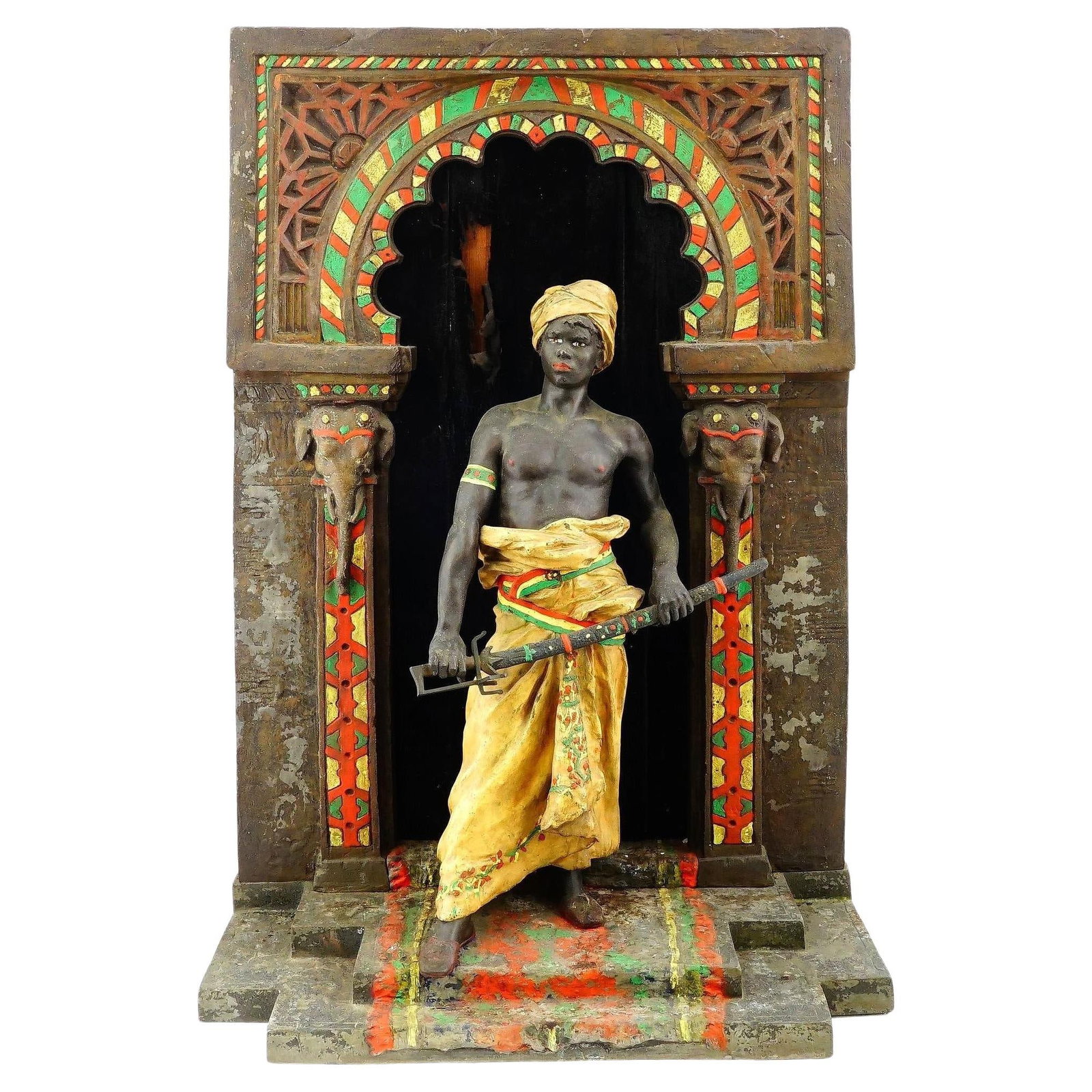French Orientalist Cold-Painted Spelter Figure After Clement Leopold Steiner (1 of 9)
