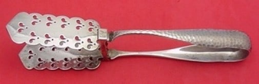 Rare Black Starr & Frost Sterling Silver Asparagus Server 9 3/4" Yoked Pierced Design (1 of 1)