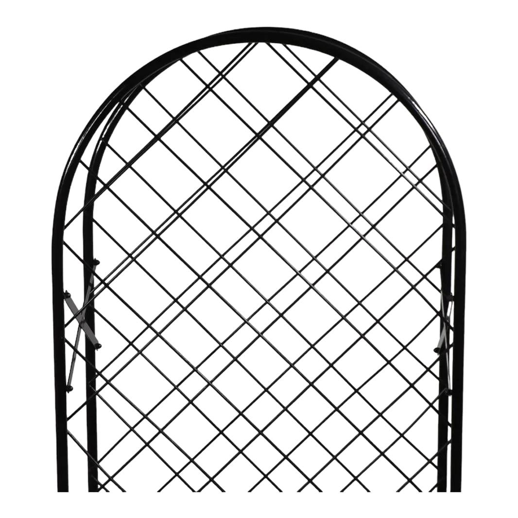 Stylish Black Metal 54 Bottle Wine Rack with Dome Top (1 of 9)