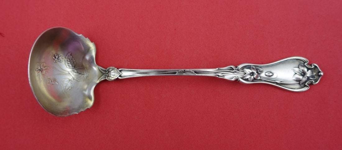 Whiting Violet Sterling Silver Mayonnaise Ladle 5 3/4" (1 of 2)