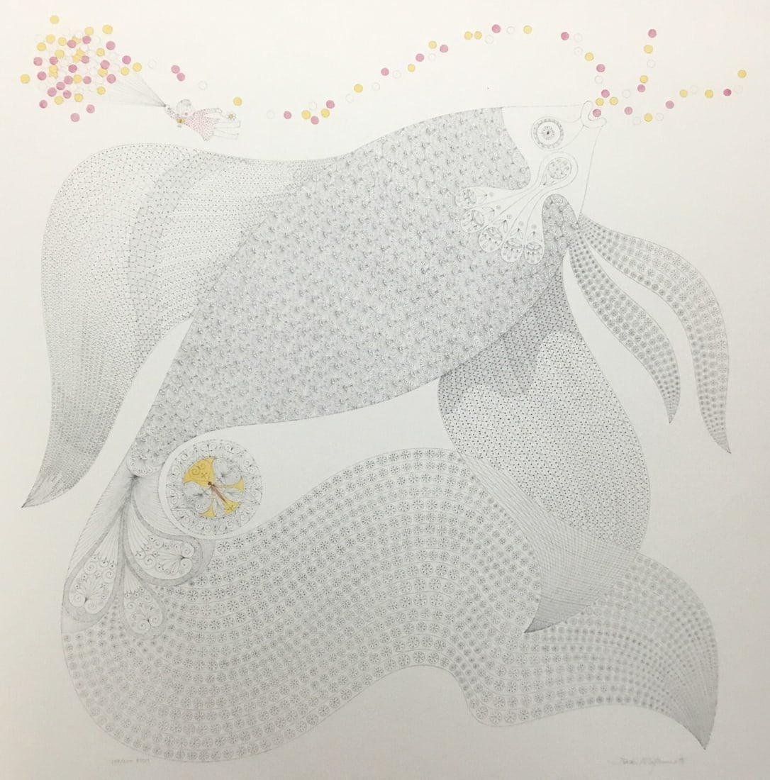 Ikki Matsumoto Fish Signed Limited Edition Lithograph #109: Ikki Matsumoto Fish Signed Limited Edition Lithograph #109 This stunning limited edition lithograph titled "Fish" by artist Ikki Matsumoto is a masterful example of realism, capturing the beauty of aq