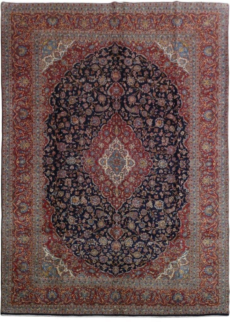 Exquisite 9'11 x 13'9 Red Persian Kashan Rug Handmade in Iran (1 of 6)