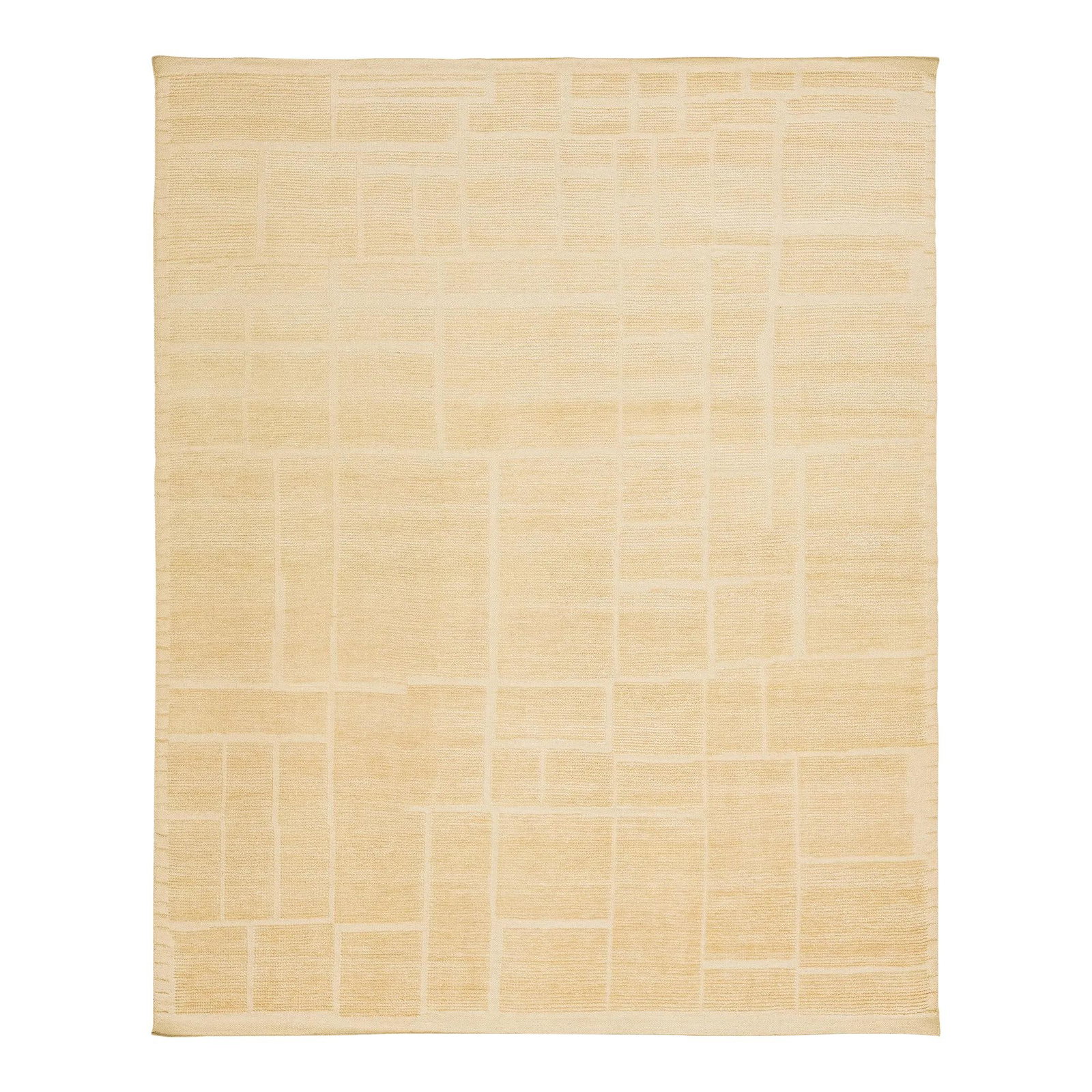 Handmade Moroccan-Style Wool Rug 8' x 10' Beige-Tan (1 of 9)