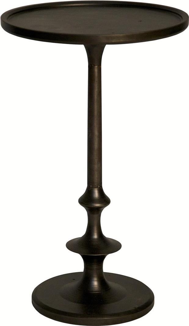 Terni Collection Industrial Matte Black Cast Iron Side Table by Noir (1 of 1)