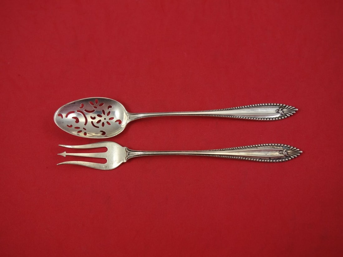 Towle Cordova Sterling Silver Olive Pickle Set 2pc 6 1/4" (1 of 1)