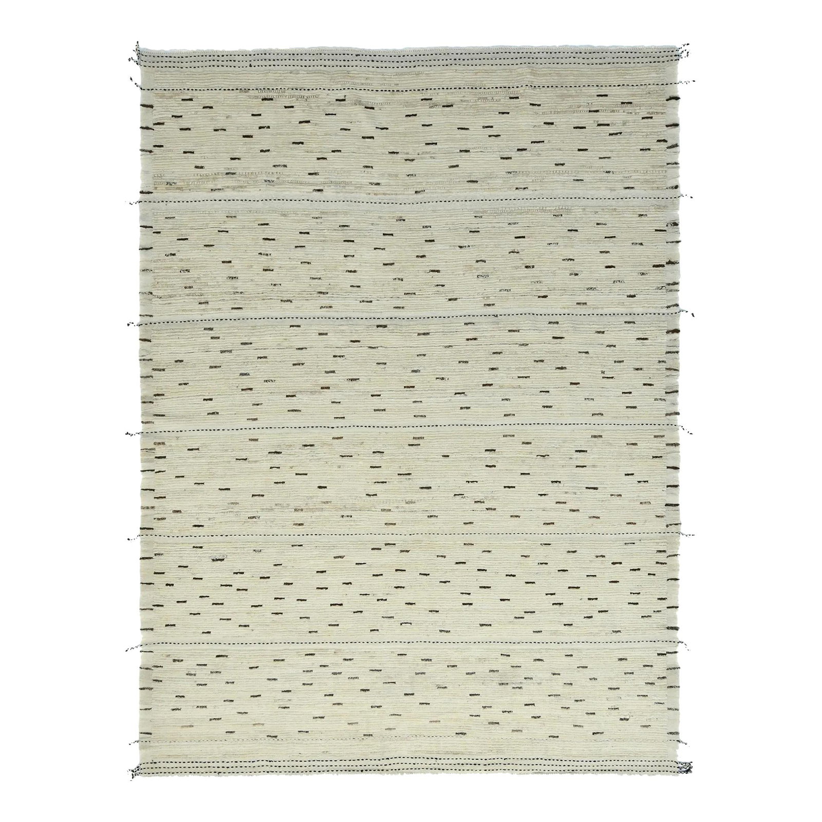 Beige Moroccan-Style Wool Rug 8'11" x 11'8" Contemporary Pattern (1 of 4)