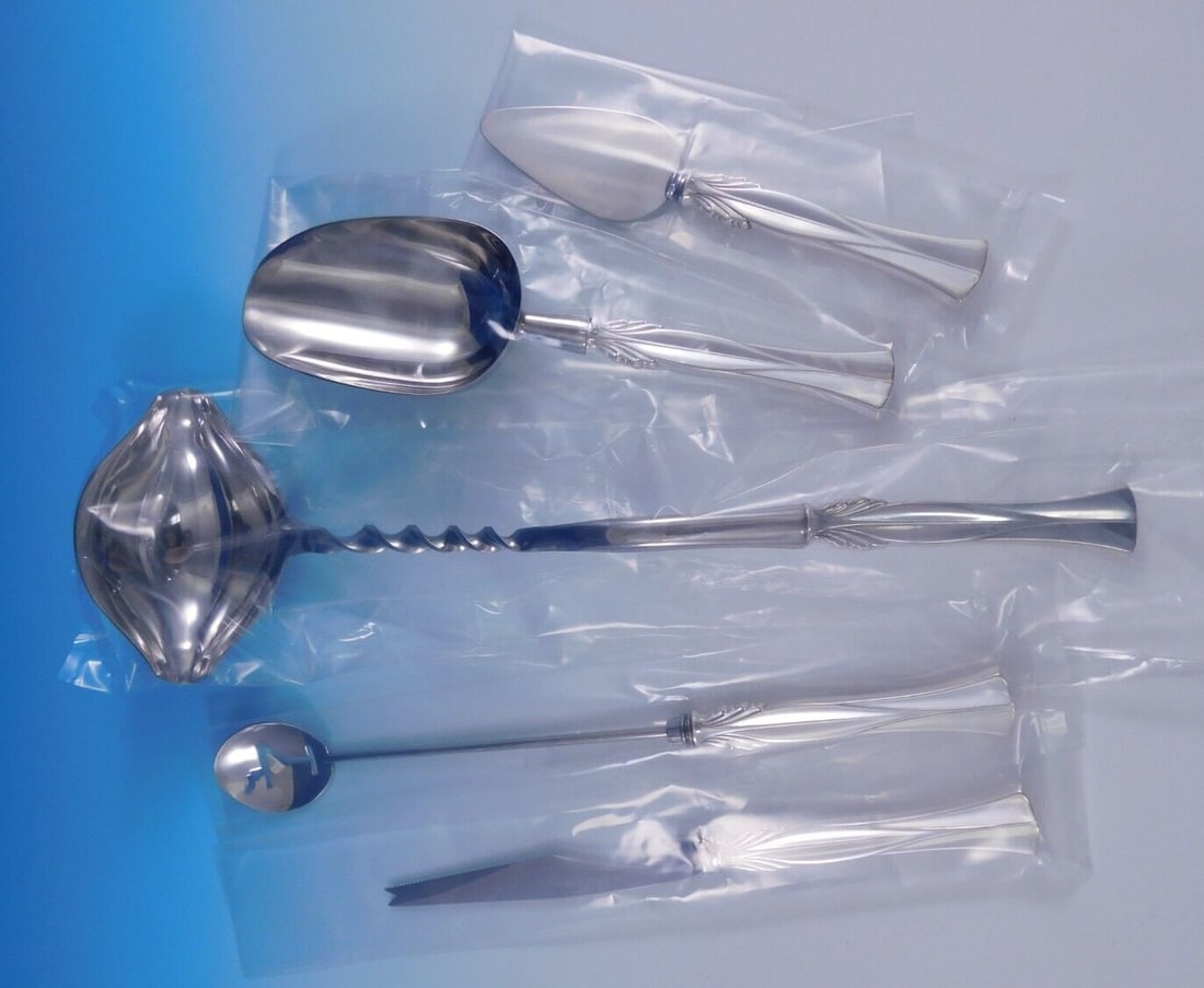 Frigast Queen Christina Sterling Silver 5-Piece Cocktail Bar Set (1 of 18)