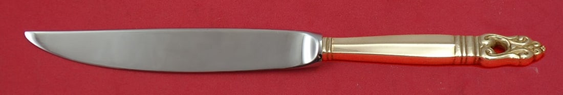International Silver Royal Danish Sterling Silver Steak Knife 8 Inch Not Serrated (1 of 3)