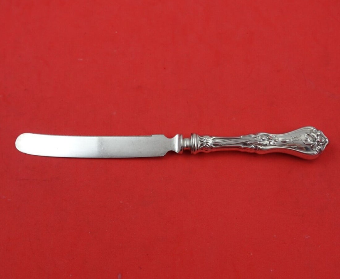 Whiting Violet Sterling Silver Citrus Knife 7 3/4 Inch Serrated Blade (1 of 3)
