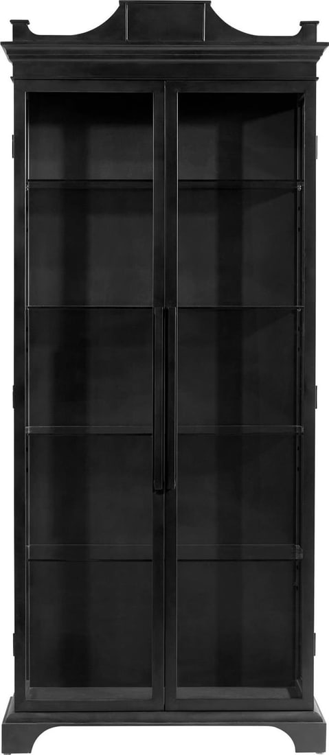 Cyan Industrial Style Black Glass Iron Accent Table 103H (1 of 5)