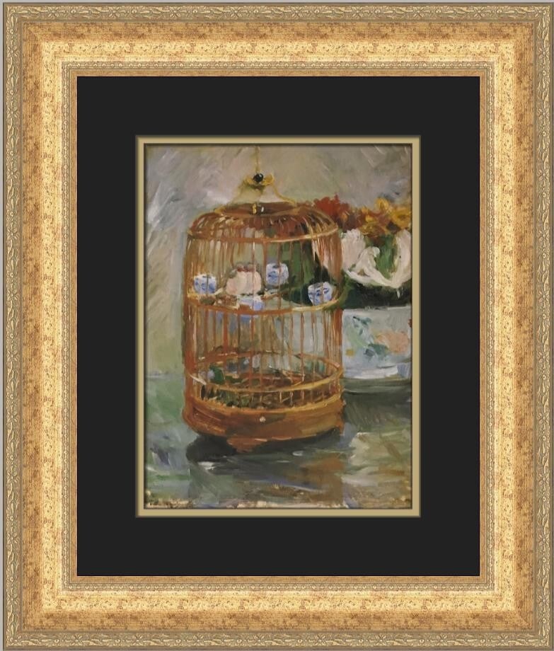 Berthe Morisot The Cage Custom Framed Print 19x17 1987 (1 of 2)