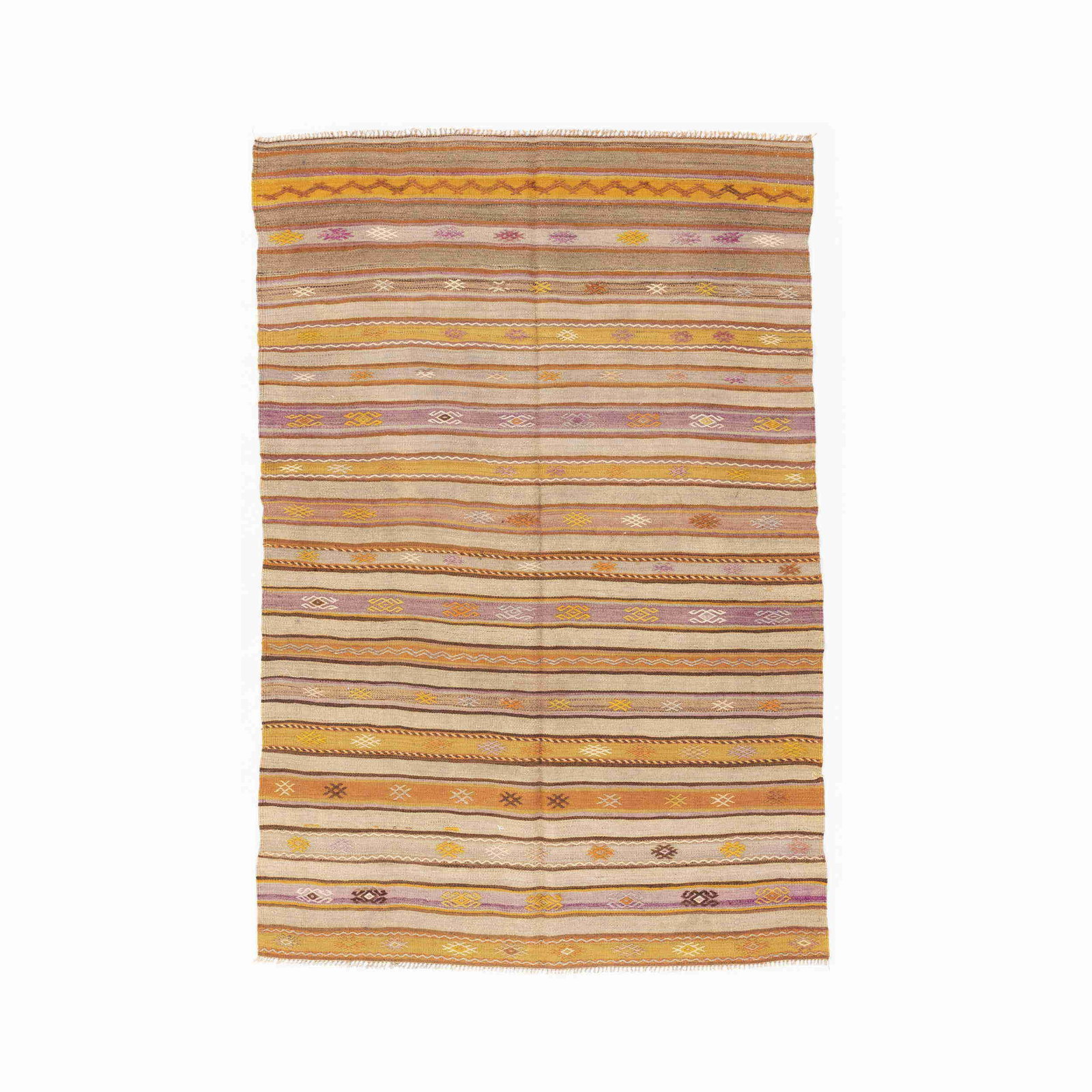 Authentic Handmade Anadol Wool Kilim 55.9 x 82.7 Inches (1 of 8)