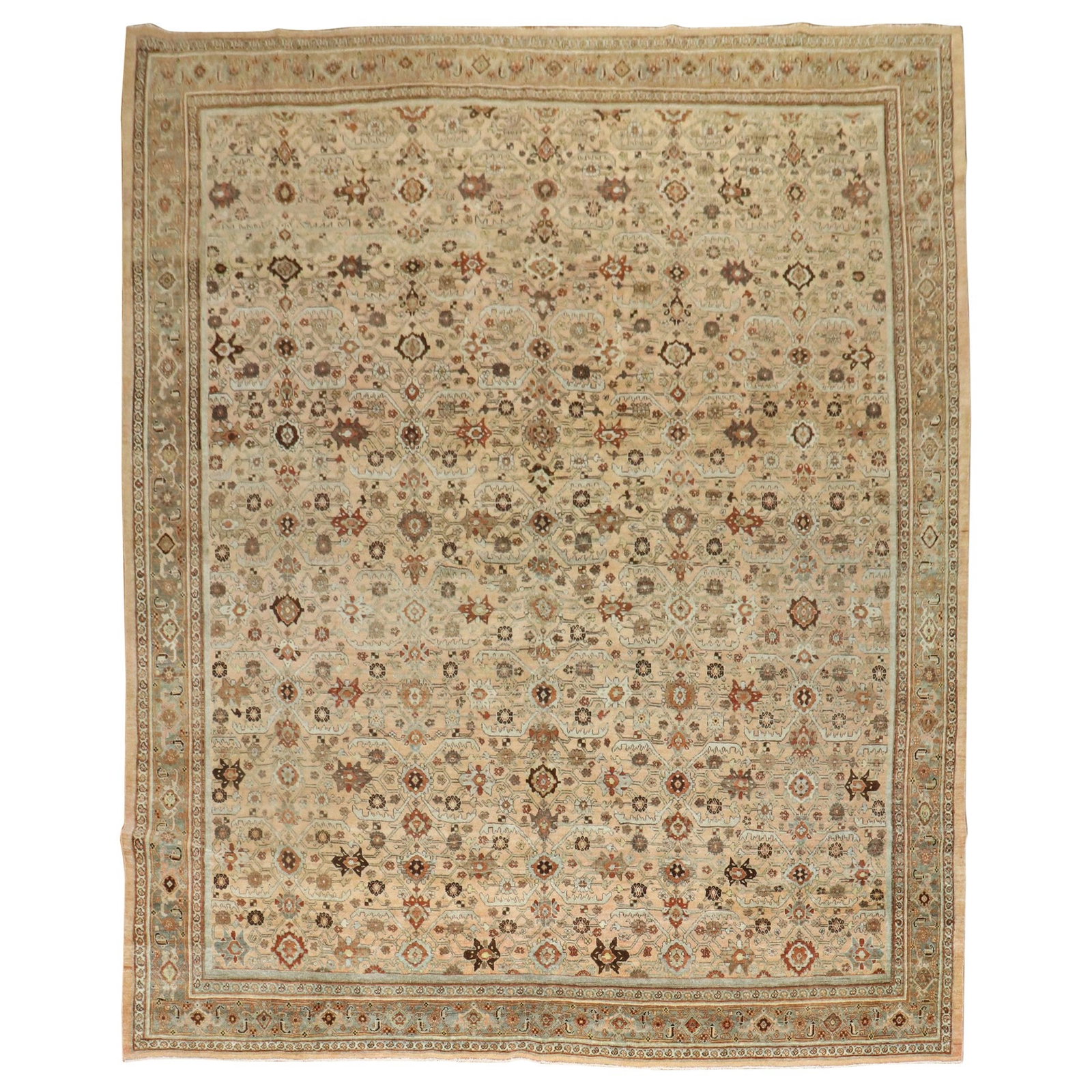 Zabihi Collection Antique Persian Bidjar Rug 8'3"x11'6" Hand-Knotted Wool Malayer Style (1 of 13)