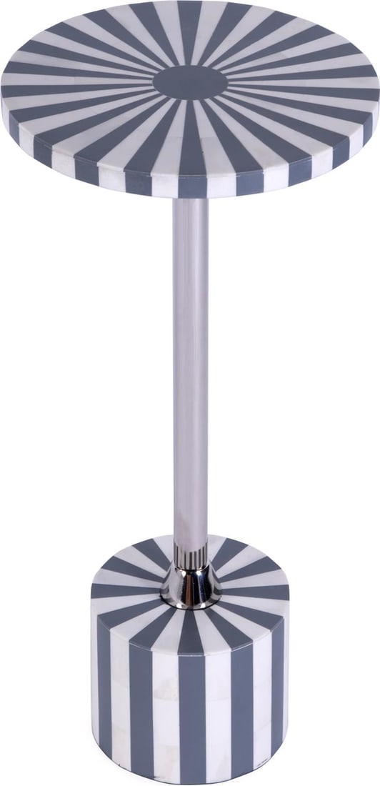 Butler Zane Round Side Table in Chic Gray Finish (1 of 5)