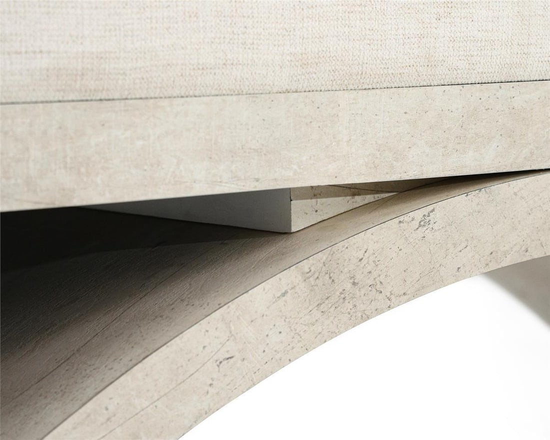 John-Richard Keen Traditional Bench for Luxe Interiors Fabric Tiza Gesso (1 of 4)