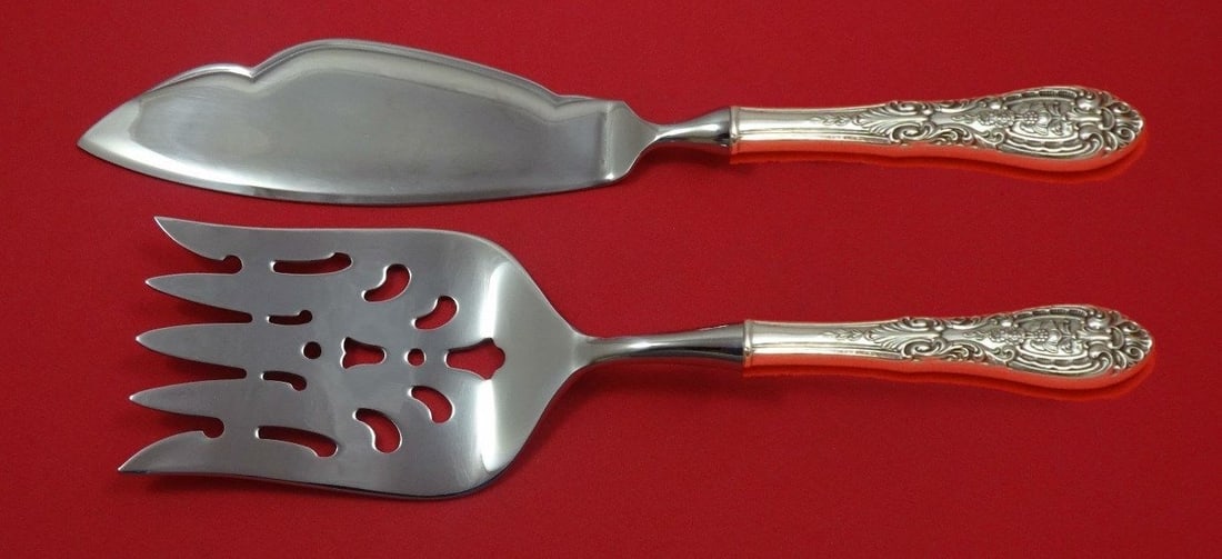 Easterling Southern Grandeur Sterling Silver Fish Serving Set 2 Piece (1 of 1)