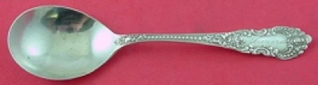 Knowles Mauser Apollo Sterling Silver Gumbo Soup Spoon 7 Inch Monogrammed (1 of 2)
