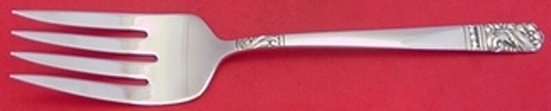 Oneida Casa Grande Sterling Silver Cold Meat Fork 8 1/8 Vintage (1 of 2)