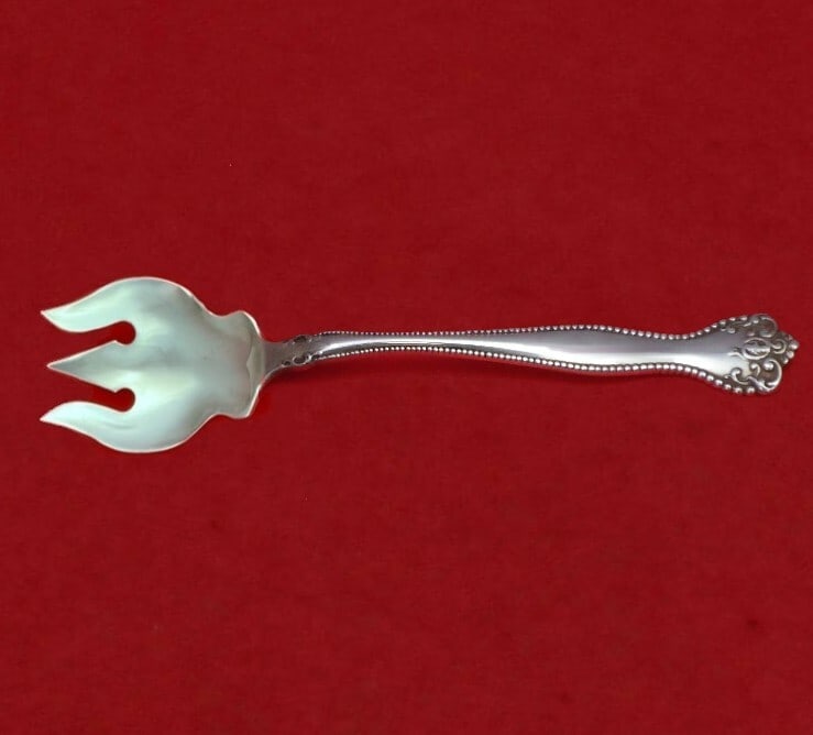 Alvin Raleigh Sterling Silver Ice Cream Fork Chantilly Style 5 3/4" (1 of 2)