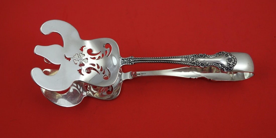 Gorham Cambridge Sterling Silver Asparagus Serving Tong 8.5 inches (1 of 2)