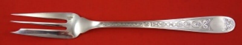 Vintage Christofle Villeroy Silverplate Serving Fork 10 1/4 Inches (1 of 3)