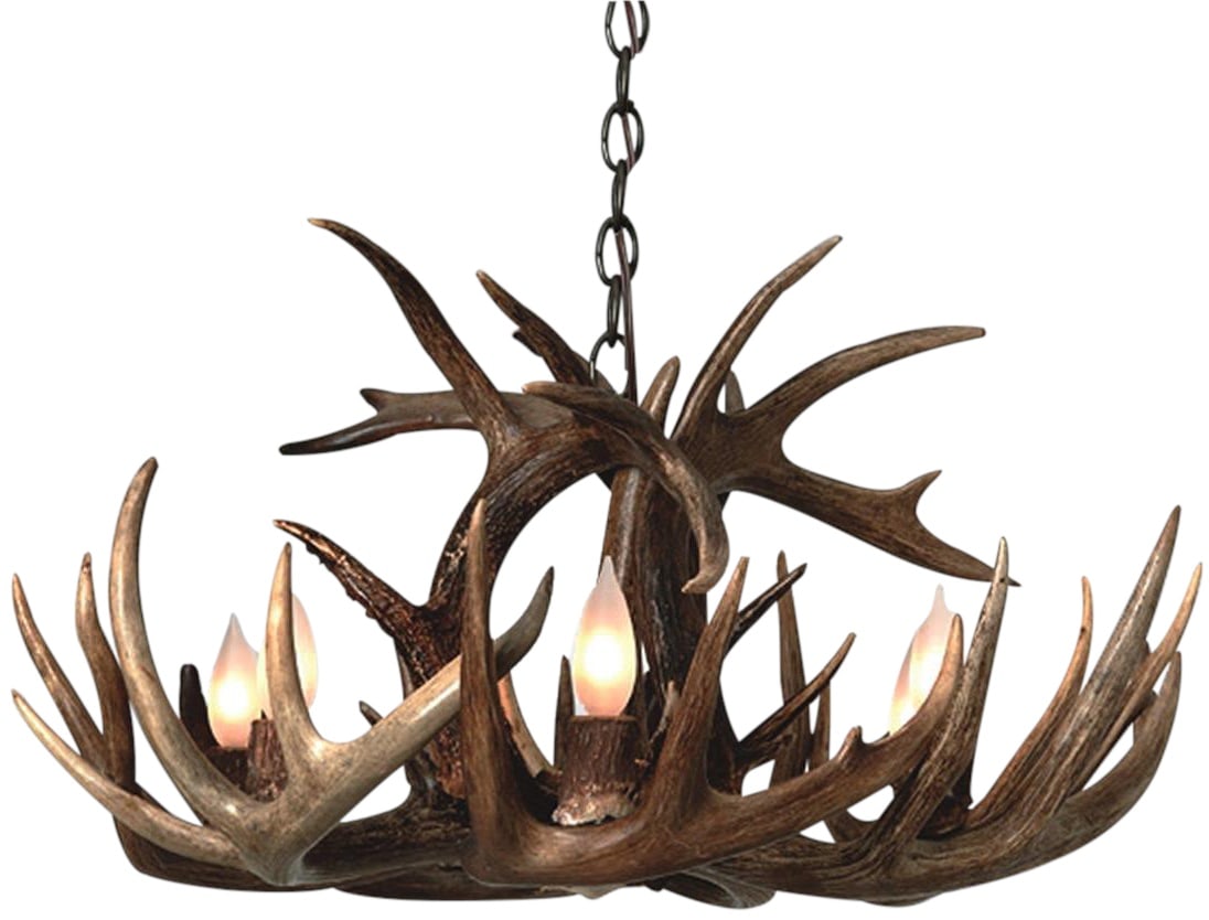 Customizable 7-Light Antler Chandelier Handmade in Texas (1 of 2)