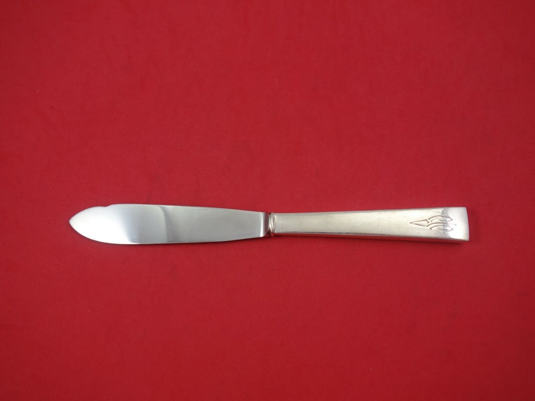 International Sterling Silver Continental Fish Knife 8" Heirloom Monogrammed (1 of 1)
