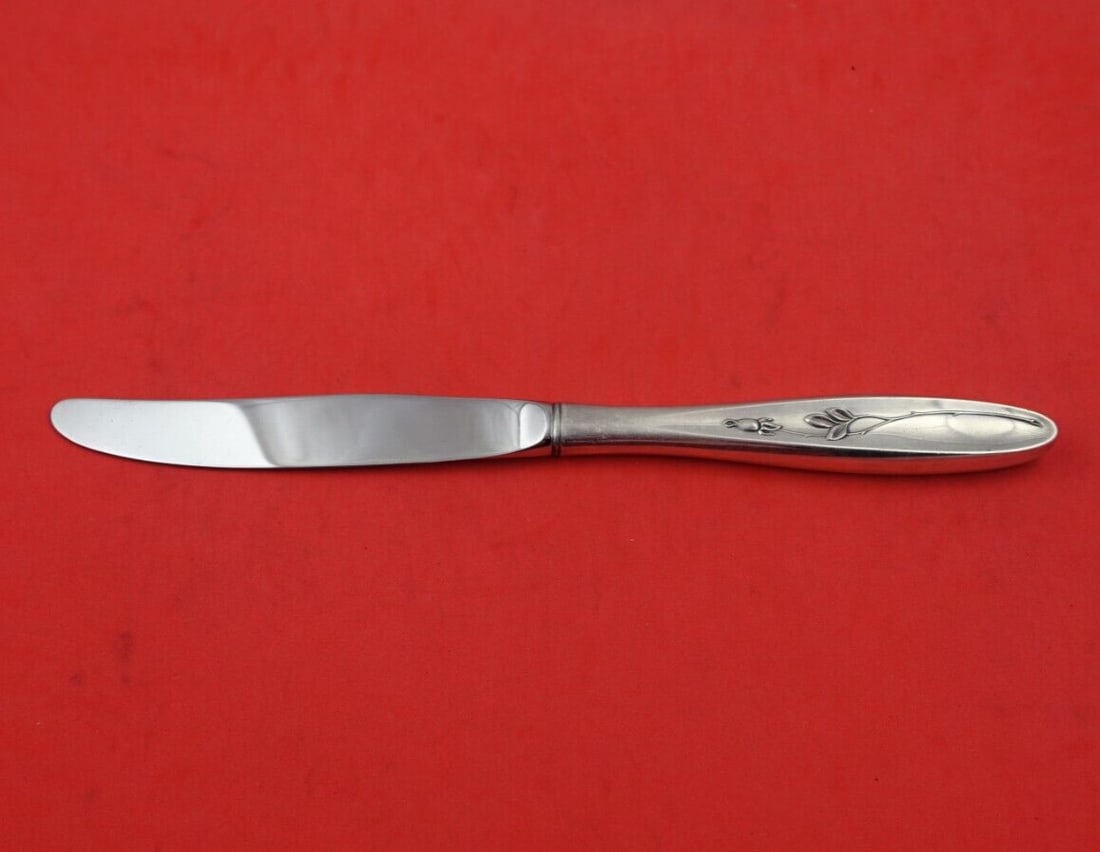 Towle Rose Solitaire Sterling Silver Dinner Knife 9 5/8 Inch Flatware (1 of 3)