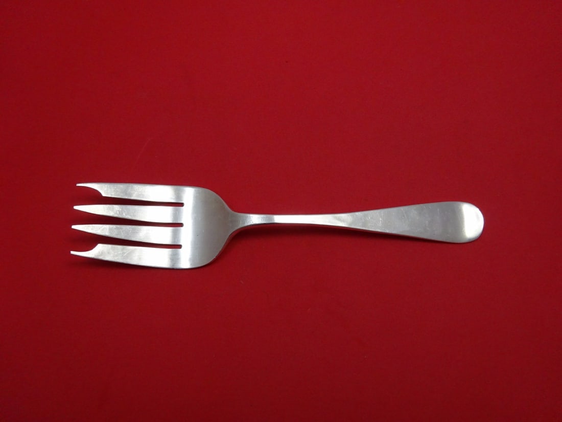 Windsor Sterling Silver Cold Meat Fork by Old Newbury Crafters 8 1/4 inches: Windsor Sterling Silver Cold Meat Fork by Old Newbury Crafters 8 1/4 inches Introducing the Windsor Cold Meat Fork by Old Newbury Crafters, a stunning piece crafted from high-quality sterling silver.