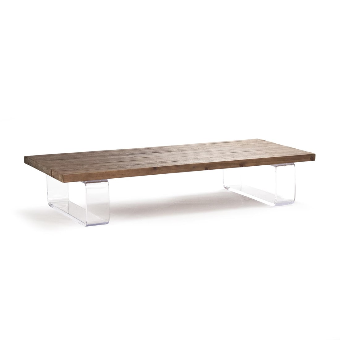 Zentique Natural Finish Acrylic Coffee Table 71 x 29.75 Transitional Style (1 of 5)
