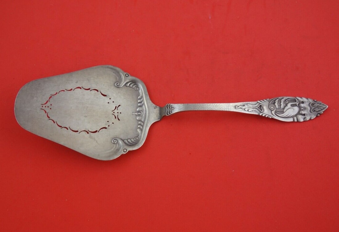 Hestenes Ibis .830 Silver 10" Pie Server with Pierced Design (1 of 2)