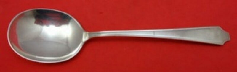 Whiting Jenny Lind Sterling Silver Cream Soup Spoon 6.75" Antique (1 of 2)