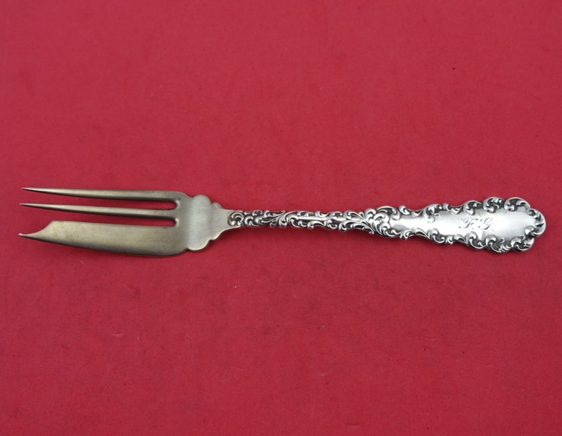 Wallace Waverly Sterling Silver 3-Tine Pastry Fork 6 1/8 Inch (1 of 3)