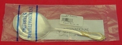 International Sterling Silver Rhapsody New Gold Tomato Server 8 Inch (1 of 1)