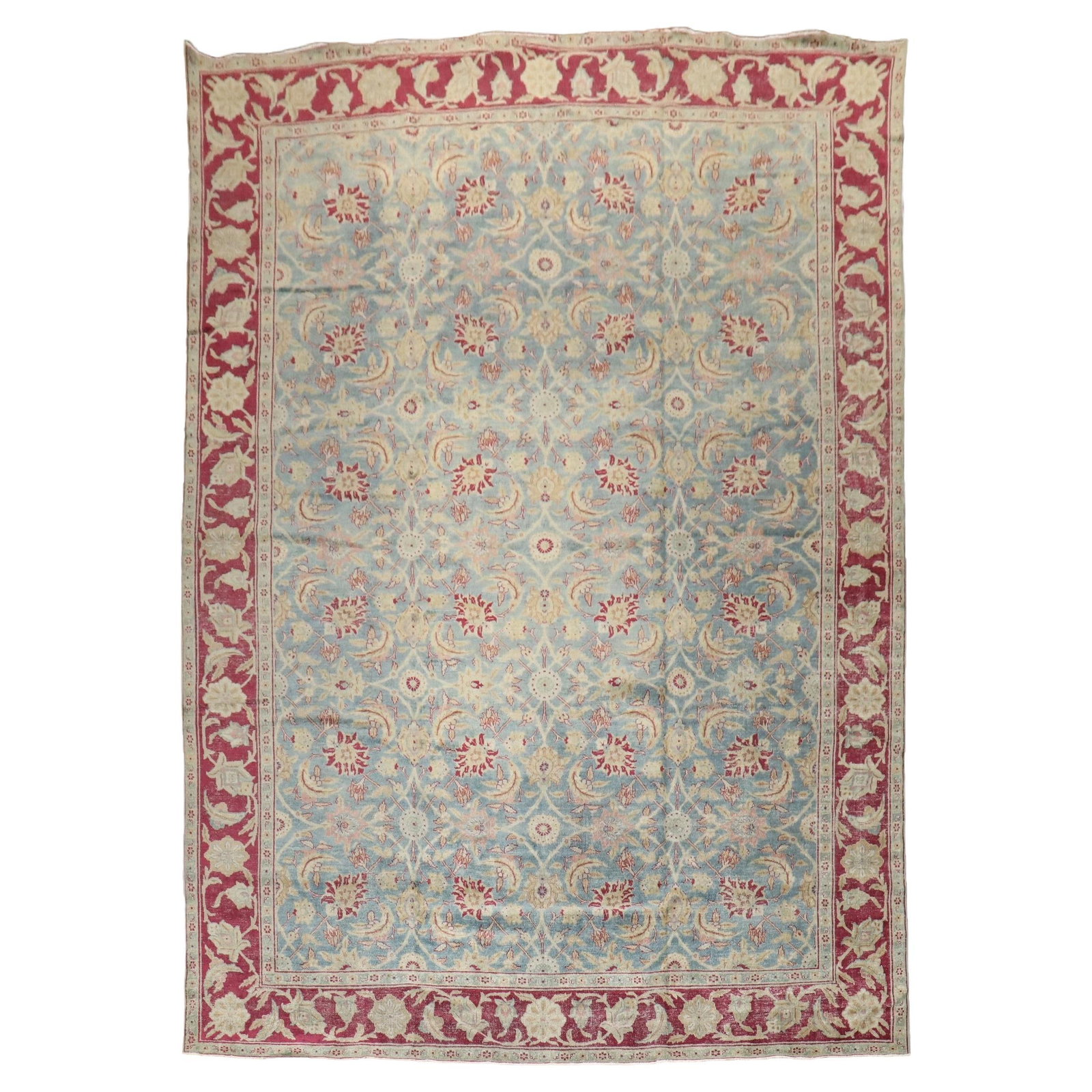 Zabihi Collection Antique Persian Tabriz Wool Rug 95 x 138 in Bauhaus Style (1 of 13)