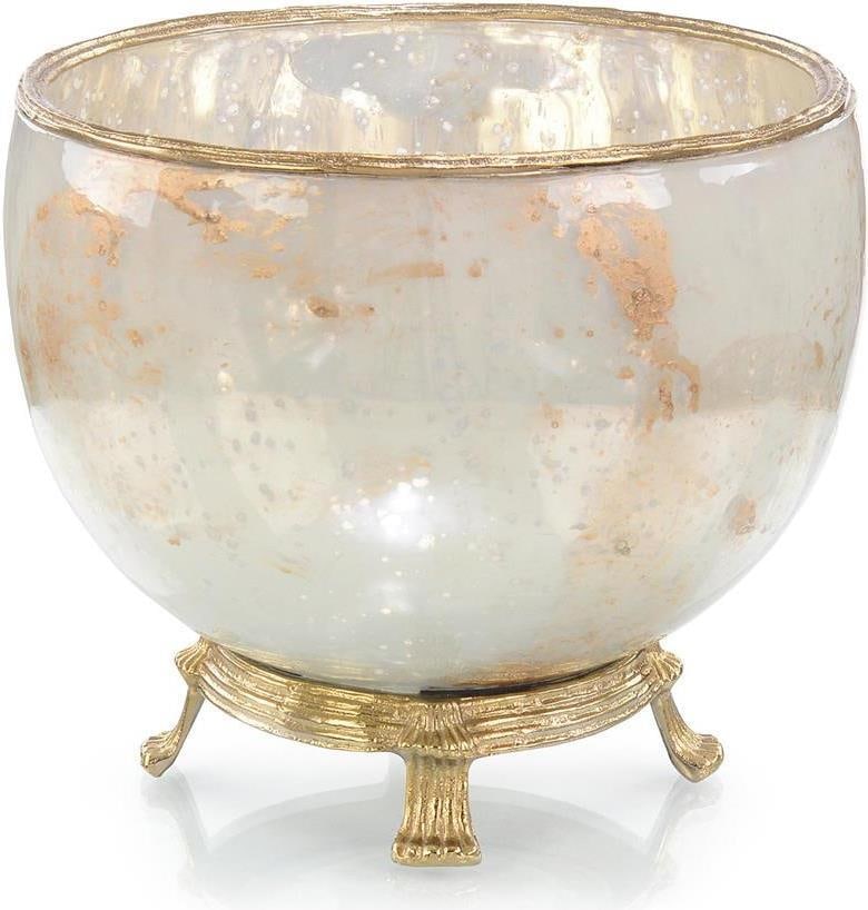 John-Richard Simply Classic Pearlized Bowl Brass Cream Finish (1 of 2)