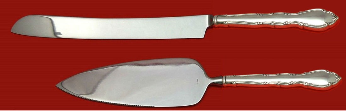 Andante Gorham Sterling Silver Wedding Cake Set 2pc Custom Made (1 of 1)