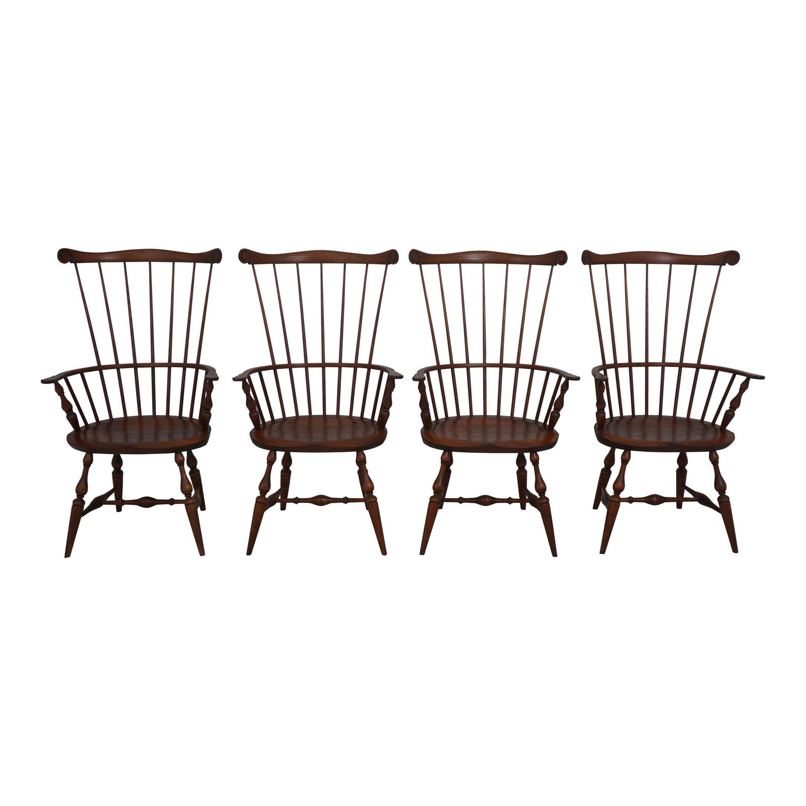 Set of 4 Windsor Style Dining Armchairs by Warren Chairwork (1 of 10)