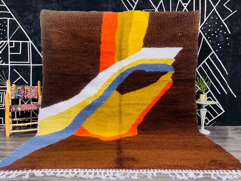 Authentic Handmade Berber Wool Rug 9.84 x 6.56 Feet Morocco (1 of 11)