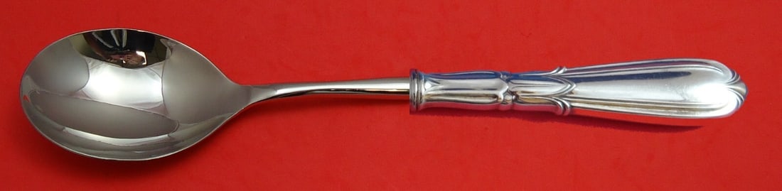 Frank Whiting Troubadour Sterling Silver Serving Spoon 11 1/4 Custom: Frank Whiting Troubadour Sterling Silver Serving Spoon 11 1/4 Custom This exquisite casserole spoon is part of the Troubadour pattern, crafted by Frank Whiting. Made from high-quality sterling silver,