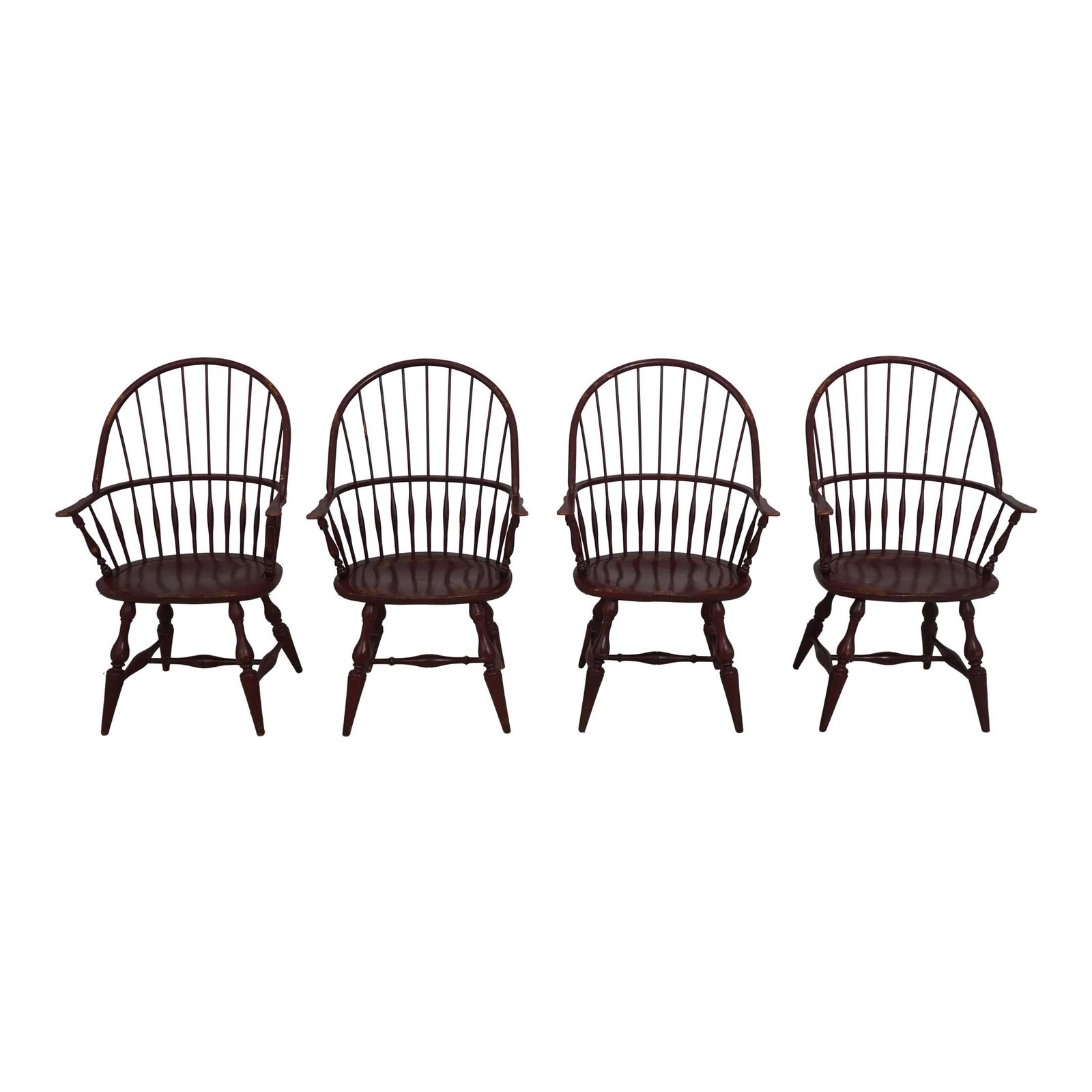 Set of 4 Habersham Windsor Chairs with Painted Finish (1 of 10)