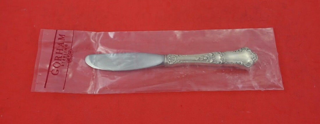 Gorham Baronial Old Sterling Silver Butter Spreader 6 1/4" Rare Modern (1 of 2)