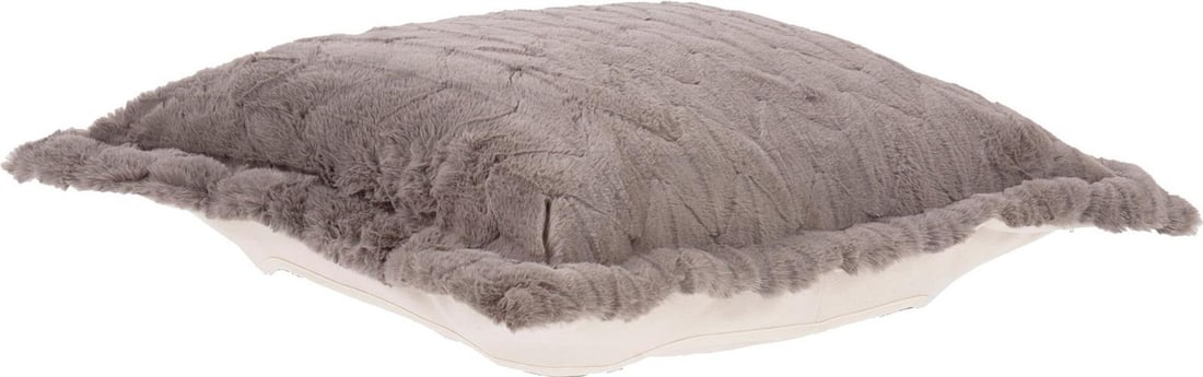 Howard Elliott Angora Puff Ottoman Cover Stone Gray 24x24 Contemporary: Howard Elliott Angora Puff Ottoman Cover Stone Gray 24x24 Contemporary Enhance your living space with this elegant Soft Angora Puff Cover for Ottoman in a sophisticated stone gray hue. This contempora