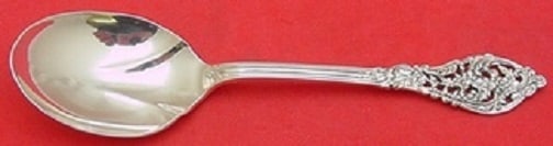 Reed and Barton Florentine Lace Sterling Silver Sugar Spoon 6.25 inch (1 of 2)