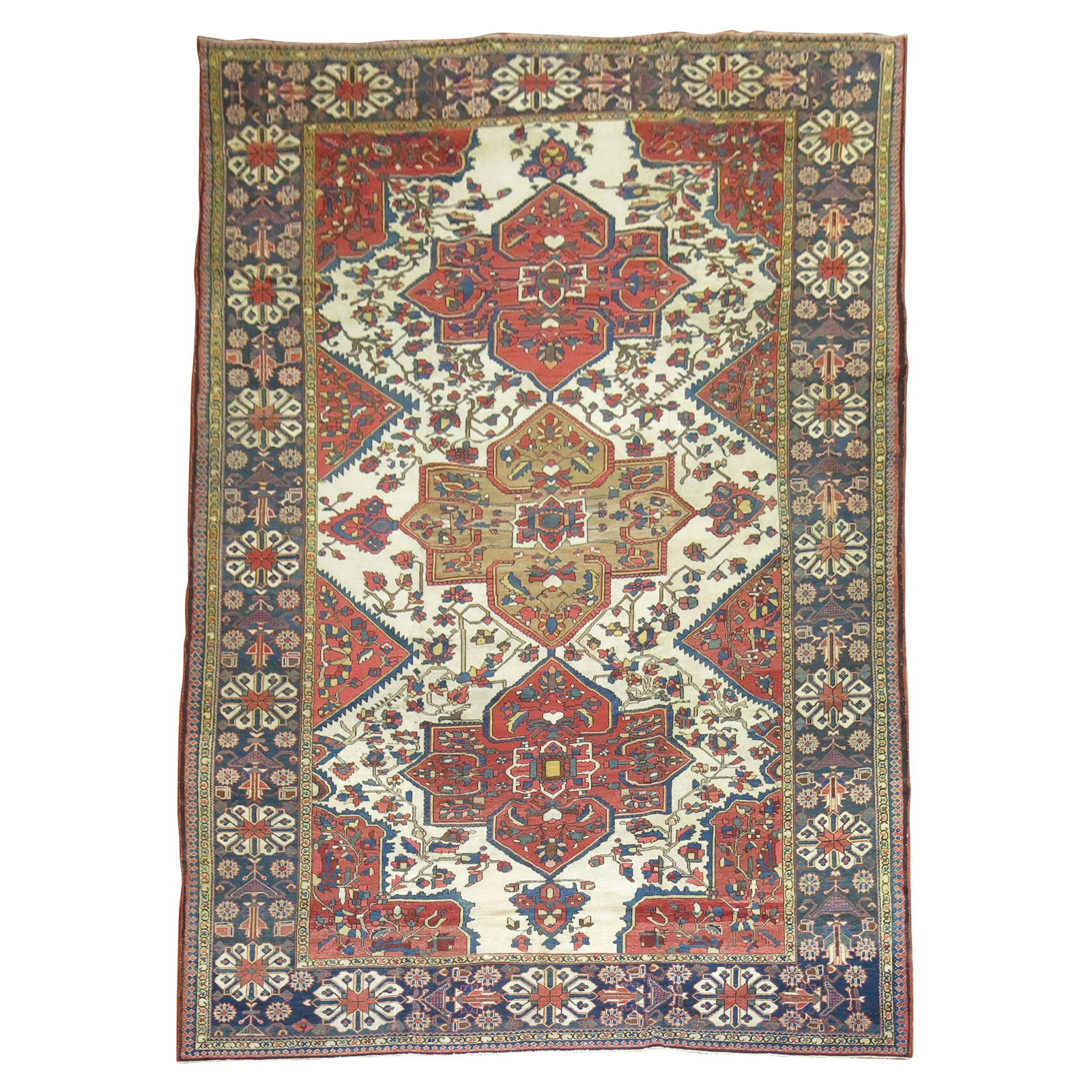 Antique Persian Bakhtiari Rug 10'5 x 16'8 Hand-Knotted Wool (1 of 18)