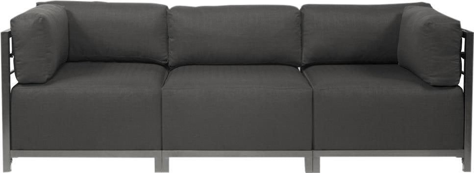 Howard Elliott Charcoal Gray Sterling Axis Sectional Lounge (1 of 1)