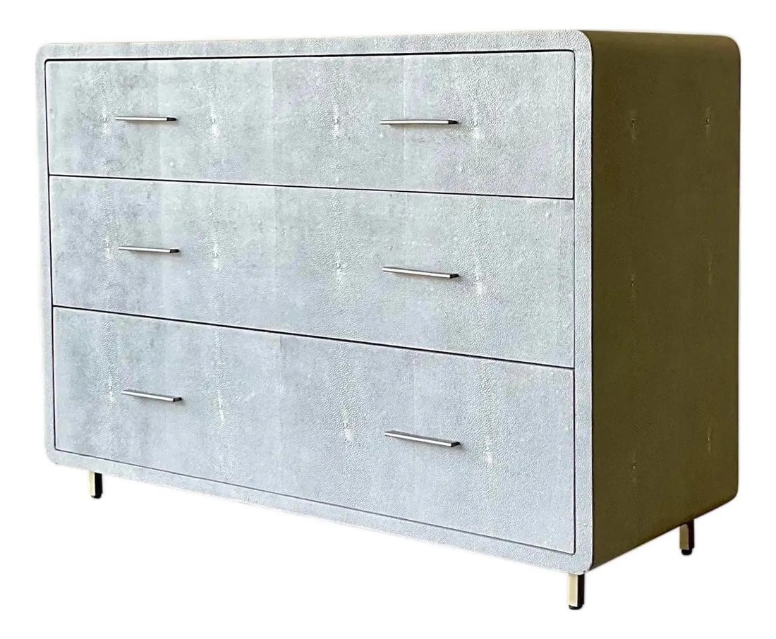 Vintage Interlude Calypso Faux Shagreen Chest of Drawers (1 of 10)